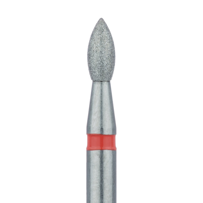 Pointed Football Diamond Bur, 2.3mm Ø, Fine, RA - 830F-023-RA - Avtec Dental