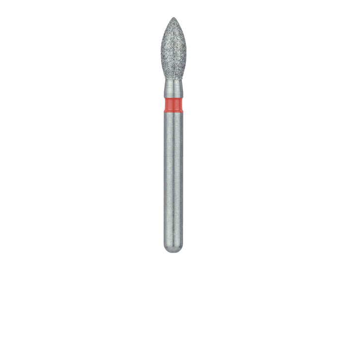 Pointed Football Diamond Bur, 2.1mm Ø, Fine, FG - 830F-021-FG - Avtec Dental