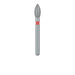 Pointed Football Diamond Bur, 2.3mm Ø, Fine, FG - 830F-023-FG - Avtec Dental