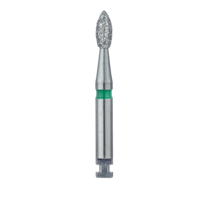 Pointed Football Diamond Bur, 2.3mm Ø, Coarse, RA - 830G-023-RA - Avtec Dental