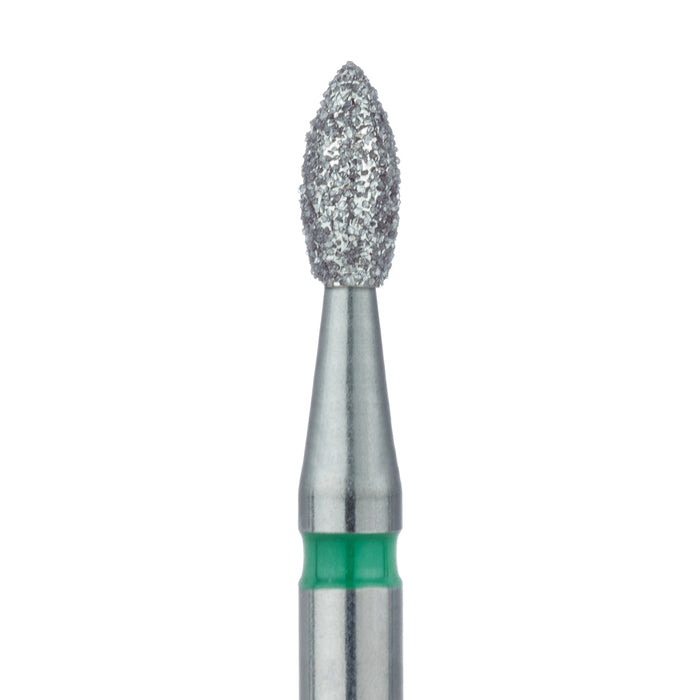 Pointed Football Diamond Bur, 2.3mm Ø, Coarse, RA - 830G-023-RA - Avtec Dental