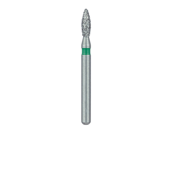 Pointed Football Diamond Bur, 1.6mm Ø, Coarse, FG - 830G-016-FG - Avtec Dental