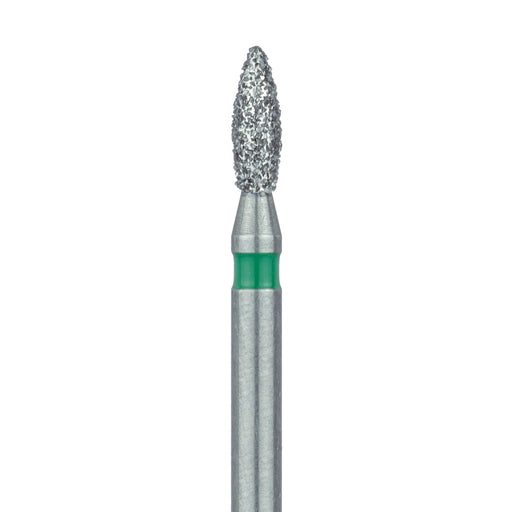 Pointed Football Diamond Bur, 1.6mm Ø, Coarse, FG - 830G-016-FG - Avtec Dental