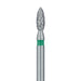 Pointed Football Diamond Bur, 1.8mm Ø, Coarse, FG - 830G-018-FG - Avtec Dental