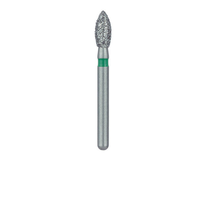 Pointed Football Diamond Bur, 2.3mm Ø, Coarse, FG - 830G-023-FG - Avtec Dental