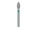 Pointed Football Diamond Bur, 2.3mm Ø, Coarse, FG - 830G-023-FG - Avtec Dental