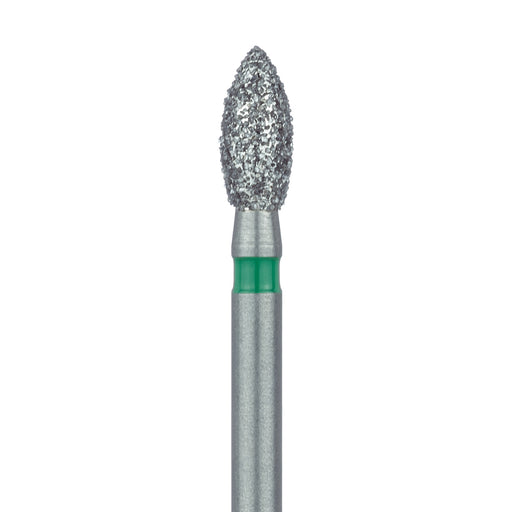 Pointed Football Diamond Bur, 2.3mm Ø, Coarse, FG - 830G-023-FG - Avtec Dental