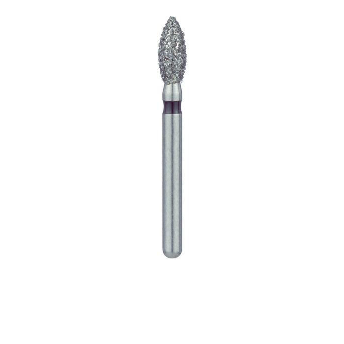 Pointed Football Diamond Bur, 2.3mm Ø, Super Coarse, FG - 830H-023-FG - Avtec Dental
