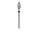 Pointed Football Diamond Bur, 2.3mm Ø, Super Coarse, FG - 830H-023-FG - Avtec Dental