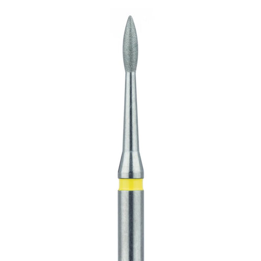 Root Planing, Long Pointed Football Diamond Bur, 1.4mm Ø, Extra Fine, RAL - 830LC-014-RAL - Avtec Dental