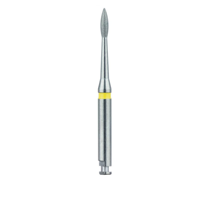Root Planing, Long Pointed Football Diamond Bur, 1.4mm Ø, Extra Fine, RAL - 830LC-014-RAL - Avtec Dental