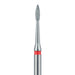Root Planing, Long Pointed Football Diamond Bur, 1.4mm Ø, Fine RAL - 830LF-014-RAL - Avtec Dental