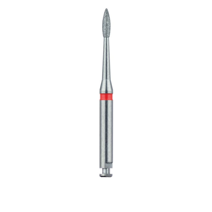 Root Planing, Long Pointed Football Diamond Bur, 1.4mm Ø, Fine RAL - 830LF-014-RAL - Avtec Dental