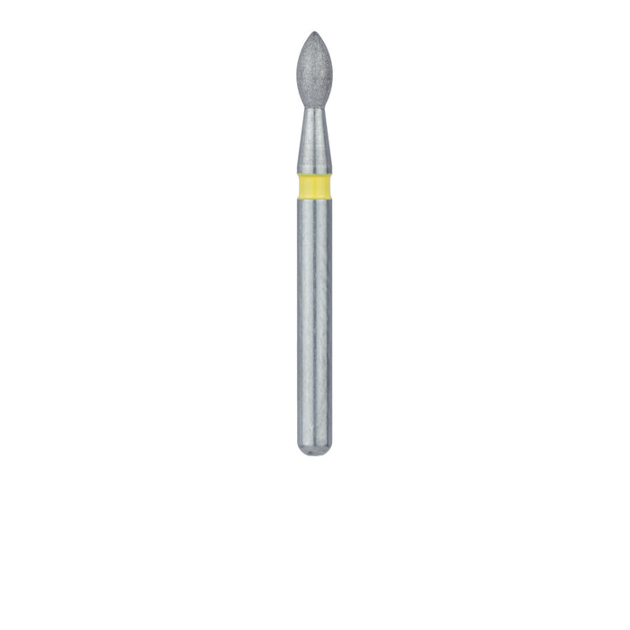 Pointed Football Diamond Bur, 1.6mm Ø, Extra Fine, FG - 831C-016-FG - Avtec Dental