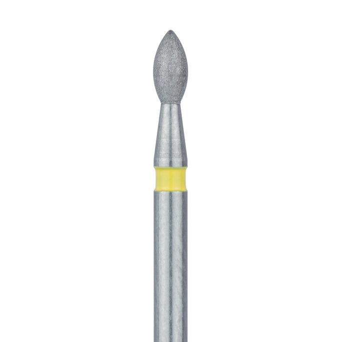 Pointed Football Diamond Bur, 1.6mm Ø, Extra Fine, FG - 831C-016-FG - Avtec Dental