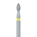 Pointed Football Diamond Bur, 1.6mm Ø, Extra Fine, FG - 831C-016-FG - Avtec Dental