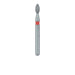 Pointed Football Diamond Bur, 1.6mm Ø, Fine, FG - 831F-016-FG - Avtec Dental