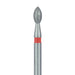 Pointed Football Diamond Bur, 1.8mm Ø, Fine, FG - 831F-018-FG - Avtec Dental