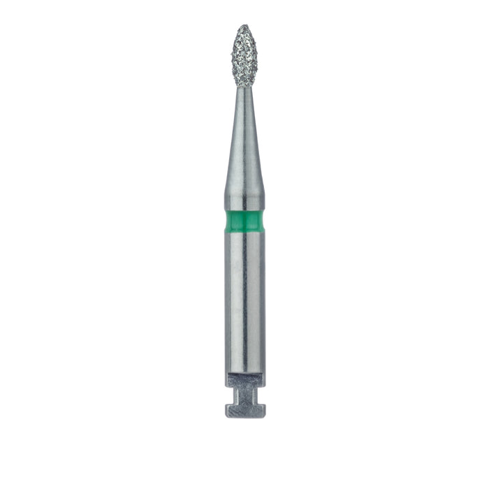Pointed Football Diamond Bur, 1.6mm Ø, Coarse, RA - 831G-016-RA - Avtec Dental