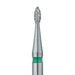 Pointed Football Diamond Bur, 1.6mm Ø, Coarse, RA - 831G-016-RA - Avtec Dental