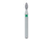 Pointed Football Diamond Bur, 1.6mm Ø, Coarse, FG - 831G-016-FG - Avtec Dental