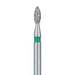 Pointed Football Diamond Bur, 1.6mm Ø, Coarse, FG - 831G-016-FG - Avtec Dental