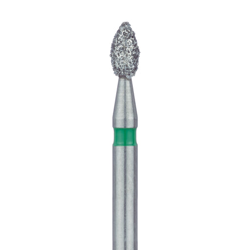 Pointed Football Diamond Bur, 1.8mm Ø, Coarse, FG - 831G-018-FG - Avtec Dental