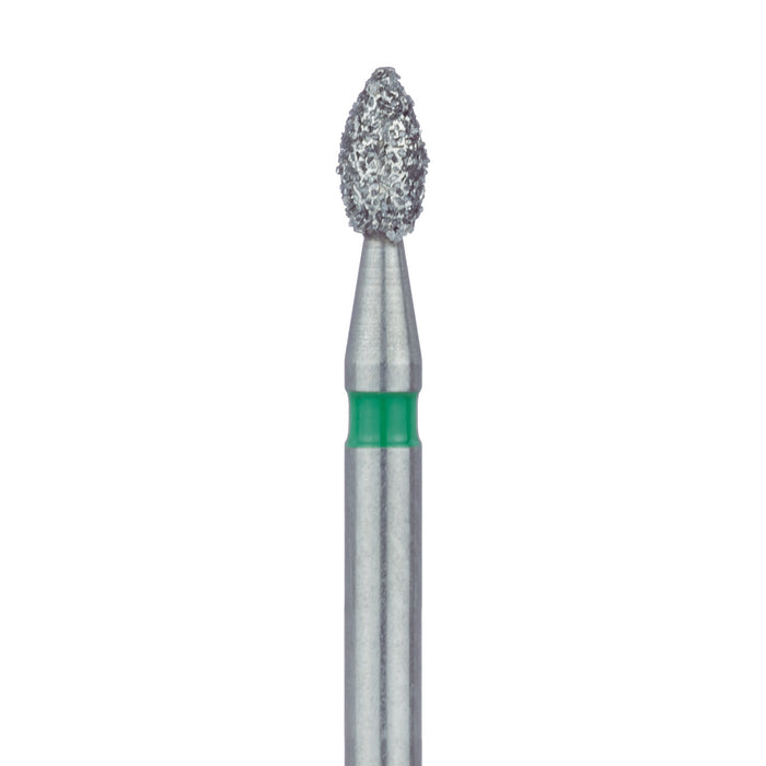 Pointed Football Diamond Bur, 1.8mm Ø, Coarse, FG - 831G-018-FG - Avtec Dental