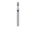Pointed Football Diamond Bur, 1.6mm Ø, Super Coarse, FG - 831H-016-FG - Avtec Dental