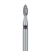 Pointed Football Diamond Bur, 1.6mm Ø, Super Coarse, FG - 831H-016-FG - Avtec Dental