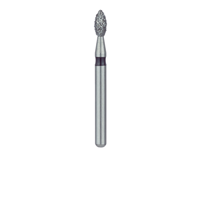 Pointed Football Diamond Bur, 1.8mm Ø, Super Coarse, FG - 831H-018-FG - Avtec Dental