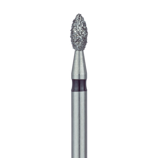 Pointed Football Diamond Bur, 1.8mm Ø, Super Coarse, FG - 831H-018-FG - Avtec Dental