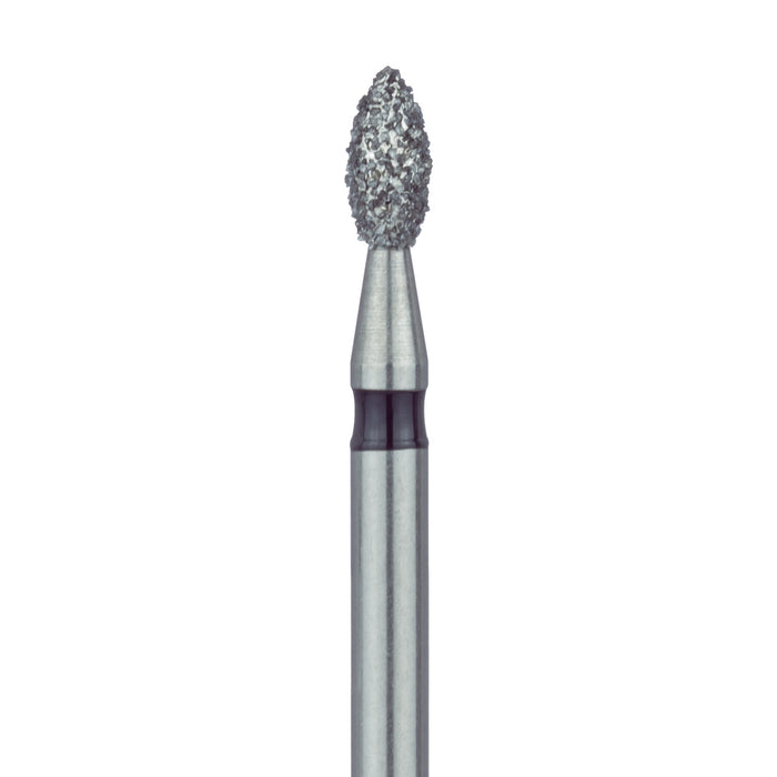 Pointed Football Diamond Bur, 1.8mm Ø, Super Coarse, FG - 831H-018-FG - Avtec Dental