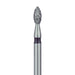 Pointed Football Diamond Bur, 1.8mm Ø, Super Coarse, FG - 831H-018-FG - Avtec Dental