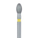 Egg / Football Diamond Bur, 2.3mm Ø, Extra Fine, FG - 833C-023-FG - Avtec Dental