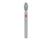 Egg / Football Diamond Bur, 2.1mm Ø, Fine, FG - 833F-021-FG - Avtec Dental