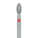 Egg / Football Diamond Bur, 2.1mm Ø, Fine, FG - 833F-021-FG - Avtec Dental