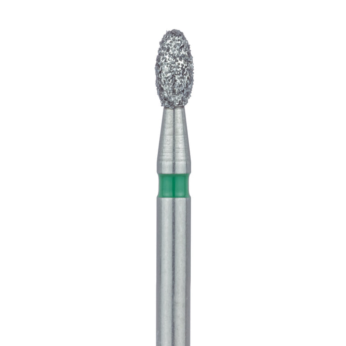 Egg / Football Diamond Bur, 1.8mm Ø, Coarse, FG - 833G-018-FG - Avtec Dental