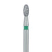 Egg / Football Diamond Bur, 1.8mm Ø, Coarse, FG - 833G-018-FG - Avtec Dental