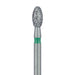 Egg / Football Diamond Bur, 2.3mm Ø, Coarse, FG - 833G-023-FG - Avtec Dental