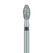 Egg / Football Diamond Bur, 2.3mm Ø, Super Coarse, FG - 833H-023-FG - Avtec Dental