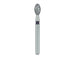 Egg / Football Diamond Bur, KS4, 2.4mm Ø, Super Coarse, FG - 833KH-024-FG - Avtec Dental