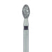 Egg / Football Diamond Bur, KS4, 2.4mm Ø, Super Coarse, FG - 833KH-024-FG - Avtec Dental