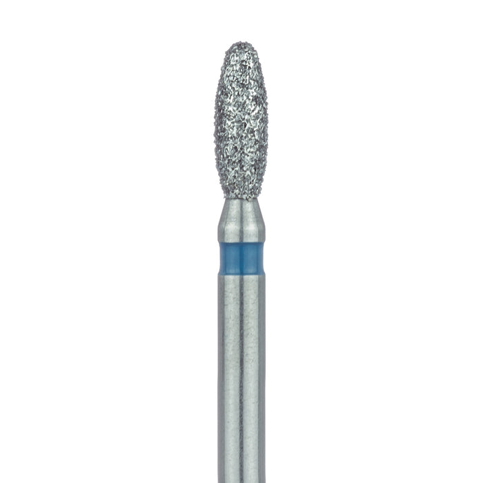Long Egg / Football Diamond Bur, 1.8mm Ø, Medium, FG - 833L-018-FG - Avtec Dental