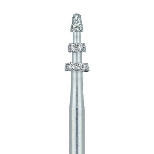 Depth Cutter Diamond Bur, Modified Depth Limiting, .3mm / .5mm / .7mm, Medium, FG - 834W-025-FG - Avtec Dental