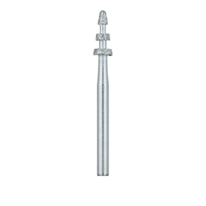 Depth Cutter Diamond Bur, Modified Depth Limiting, .3mm / .5mm / .7mm, Medium, FG - 834W-025-FG - Avtec Dental