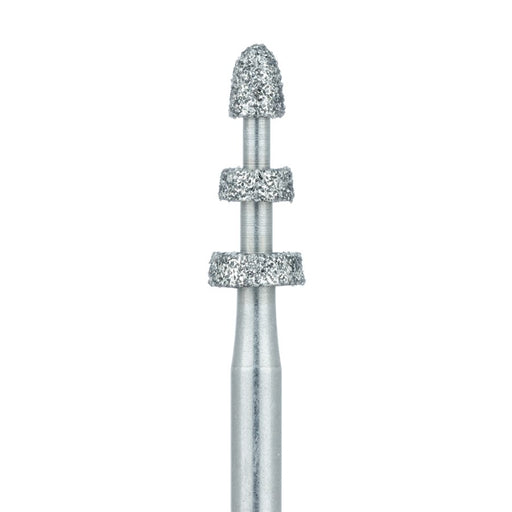 Depth Cutter Diamond Bur, Modified Depth Limiting, .5mm / .7mm / .9mm, Medium, FG - 834W-031-FG - Avtec Dental