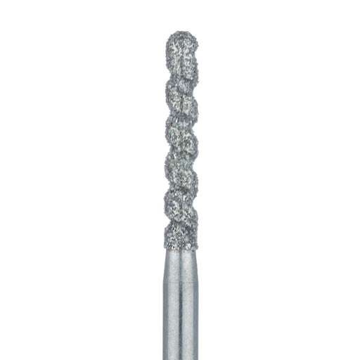 Long Cylinder Diamond Bur, Cool & Efficient, 1.6mm Ø, Medium, FG - 837LD-016-FG - Avtec Dental