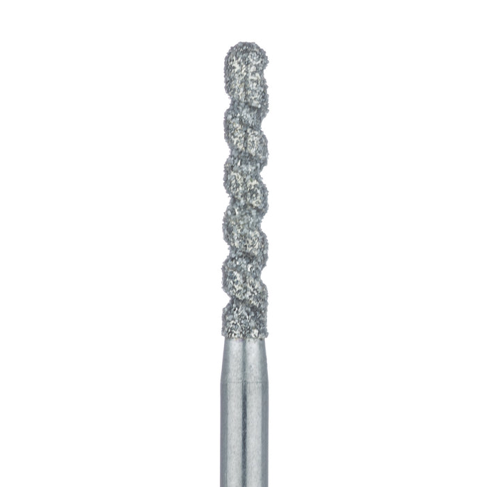 Long Cylinder Diamond Bur, Cool & Efficient, 1.6mm Ø, Medium, FG - 837LD-016-FG - Avtec Dental
