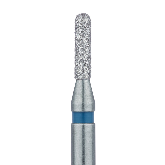 Long Round End Cylinder Diamond Bur, 1.6mm Ø, Medium, RA - 838L-016-RA - Avtec Dental